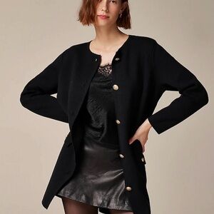 J crew Long Giselle sweater blazer